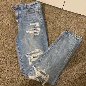 High wasted American eagle jeans